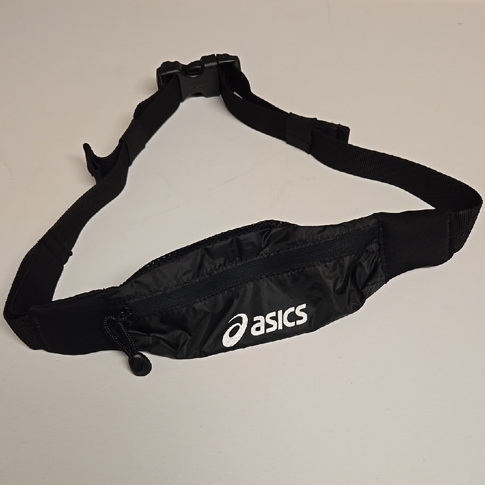 EUC, ASICS Black Waist Pouch, unisex